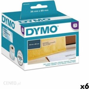 Dymo Etykiety Na Rolce 89x36mm Labelwriter Przezroczysty (6 Sztuk)