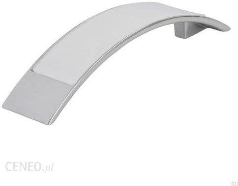 Siro Uchwyt Meblowy Podłużny 2184 96 Chrom Polerowany Z Białym